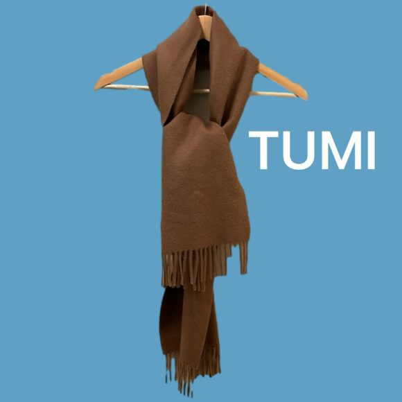 Tumi Accessories - NWOT Tumi Baby Alpaca Fringe Scarf